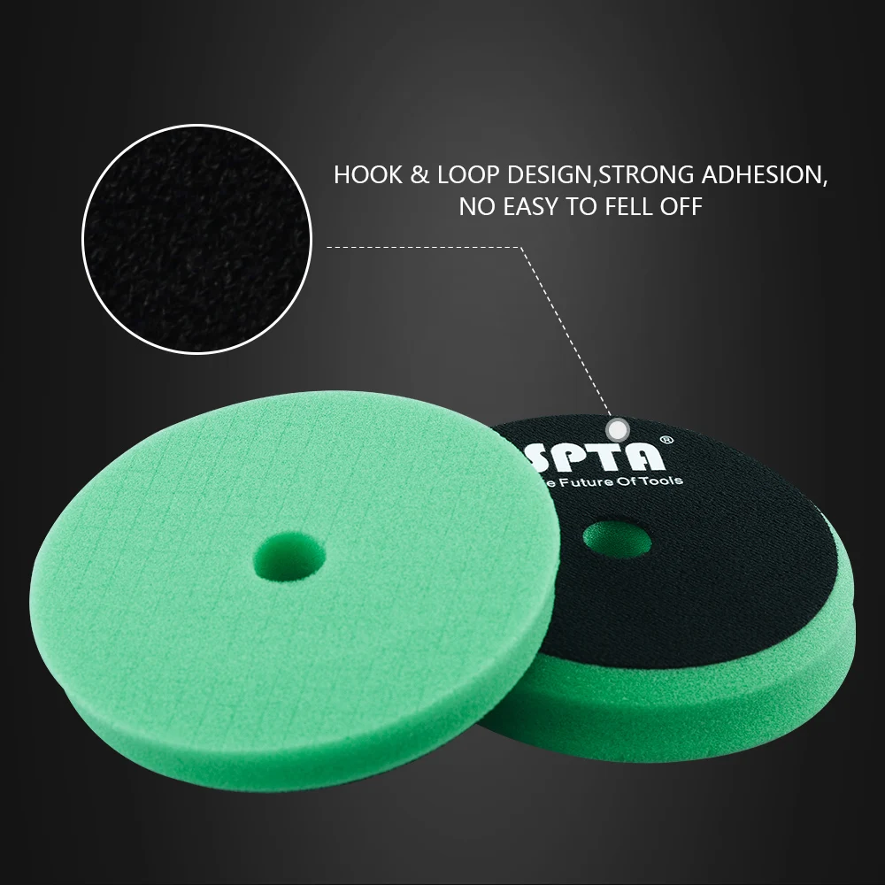 SPTA 3inch(80MM)/5inch(125mm)/6inch(150mm) Car Spong Cutting Polishing Pad X Shaped For Car Compounding, Polishing & Waxing