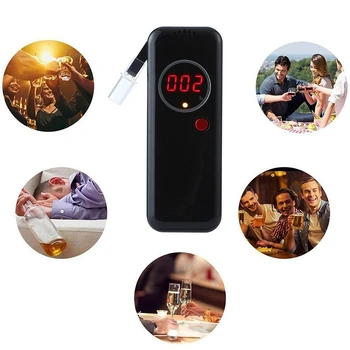 

Professional Portable Breath Alcohol Tester with LCD Display Digital Breath Alcohol Tester for Car Home Use