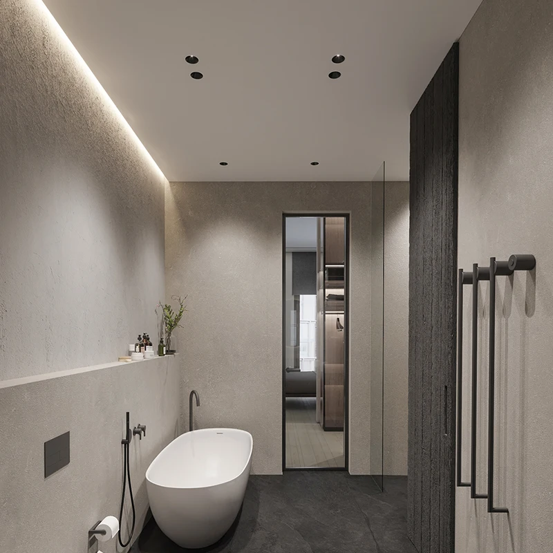IP65 cob waterproof spotlight recessed for bathroom wet area kitchen without main light design recessed ceiling spotlight