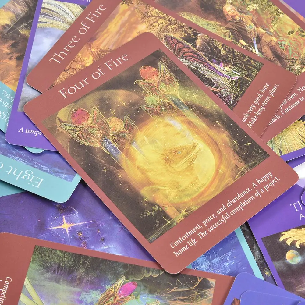 Angel Tarot Cards английская версия загадочное гадание Fate персональные игральные карты Игра настольная игра