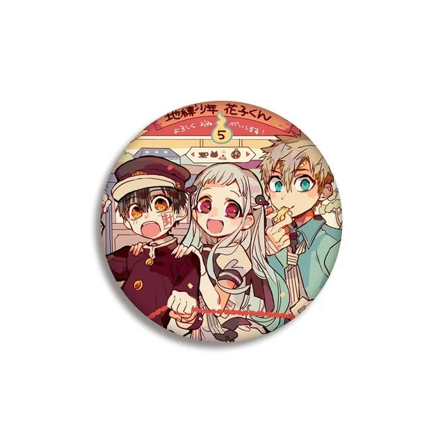 Toilet Bound Hanako Kun Anime Badges on a Backpack NENE Anime Icons Pins Badge Decoration Brooches Metal Badges For Clothes DIY 8