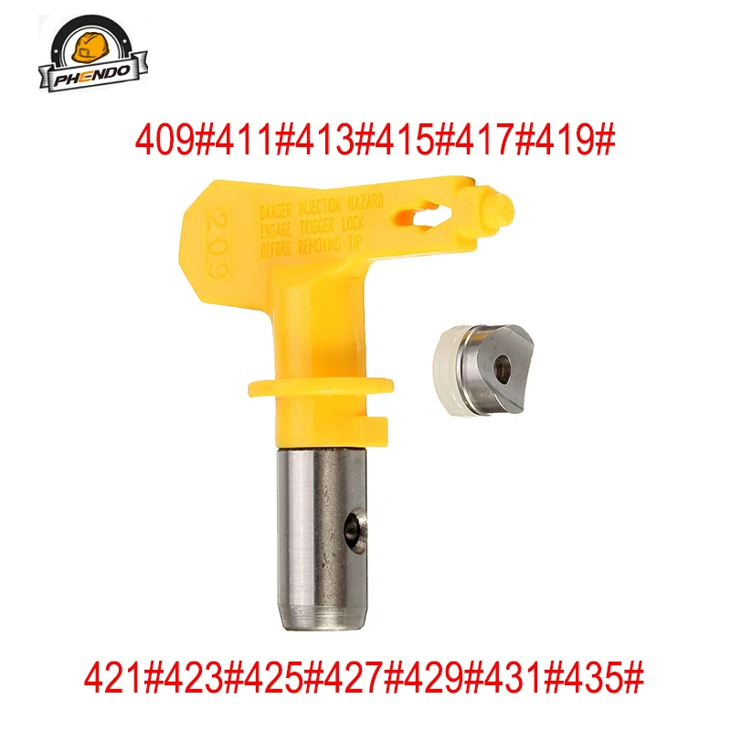 Phendo 4 Serie Airless Tip Airbrush Düse 409/411/417 für Airless Farb spritz pistole Sitz schutz für Titan Wagner Hausgarten zu