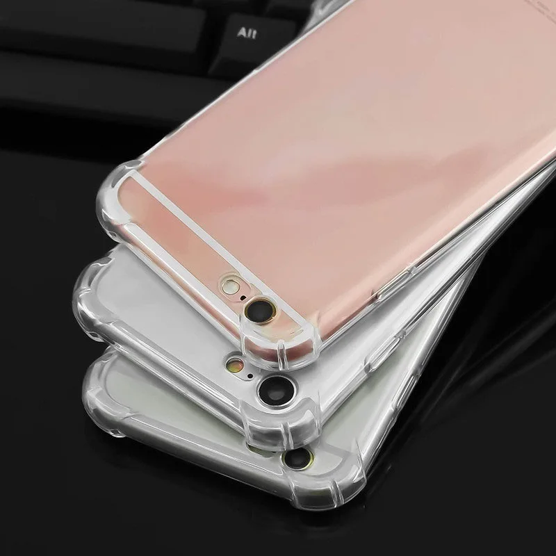 Модный противоударный бампер прозрачный силиконовый чехол для телефона iPhone 11 X XS