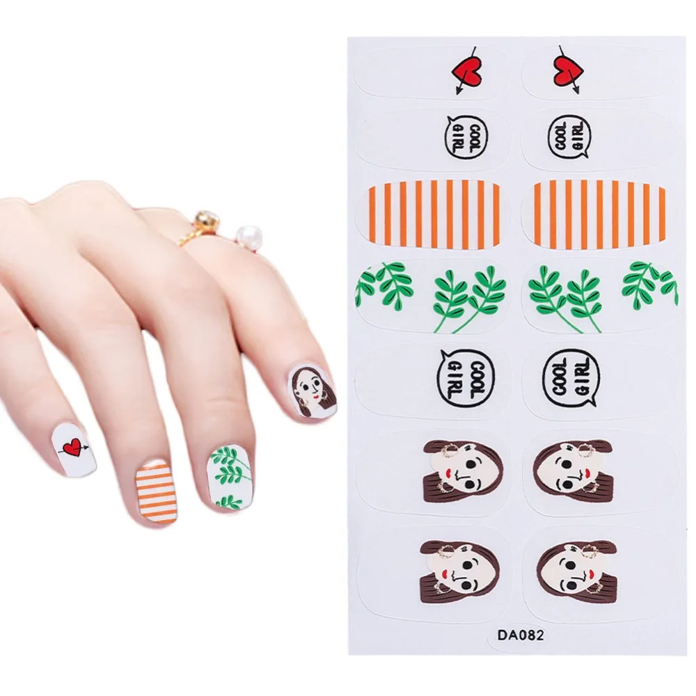 3 листа градиентный мрамор наклейки для дизайна ногтей клейкий слайдер для маникюра ногти полное покрытие лак обертывание