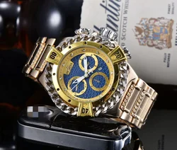 INVICTA Reloj de pulsera de cuarzo para hombre y mujer, cronógrafo con esfera grande, calendario, 6 pines, para negocios