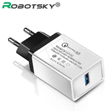 Быстрая зарядка 3,0 быстрое USB зарядное устройство 5 В/а быстрое зарядное устройство для iphone huawei Xiaomi samsung Galaxy ipad Apple