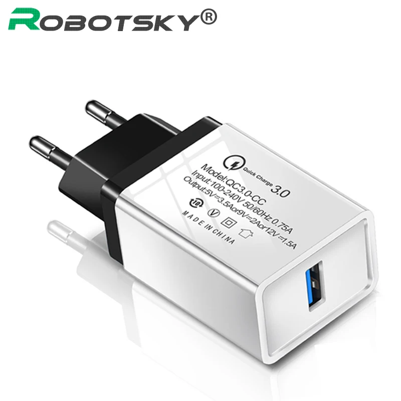 

Quick Charge 3.0 Fast USB Charger 5V/3.5A Fast Traver Phone Charger Adapter for iphone Huawei Xiaomi Samsung Galaxy ipad Apple