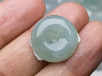 

Emerald Lucky Button Pendant