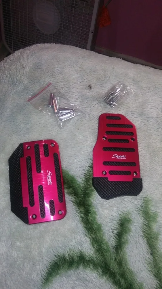 Anti-Slip PVC Board Accelerator Pad Cover Brake Pedal Cover for Pads