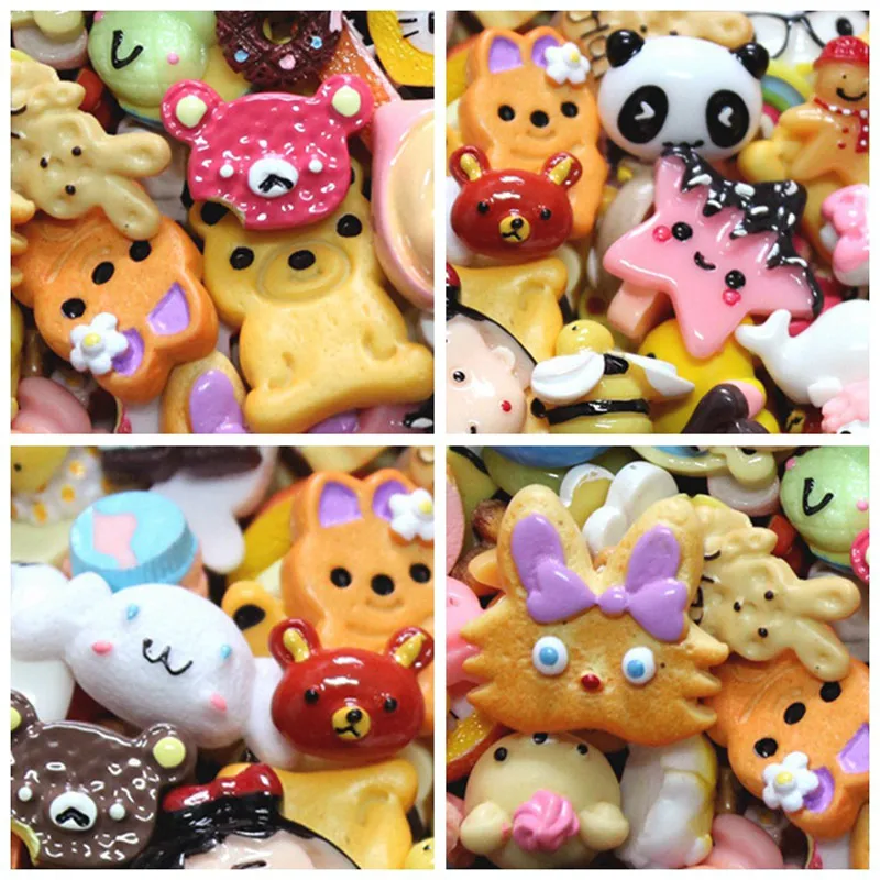 10pcs Miniature Mini Food Fruits and Vegetables Kitchen Toys Cake Donut Ice Cream Toy for Doll Children Kid Kitchen Girls Toys E