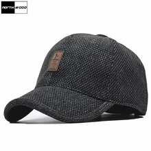 [NORTHWOOD] Фирменная зимняя бейсболка Мужская Snapback шапка с наушниками Casquette Homme Кепка водителя-дальнобойщика Para Hombre Мужская Зимняя кепка