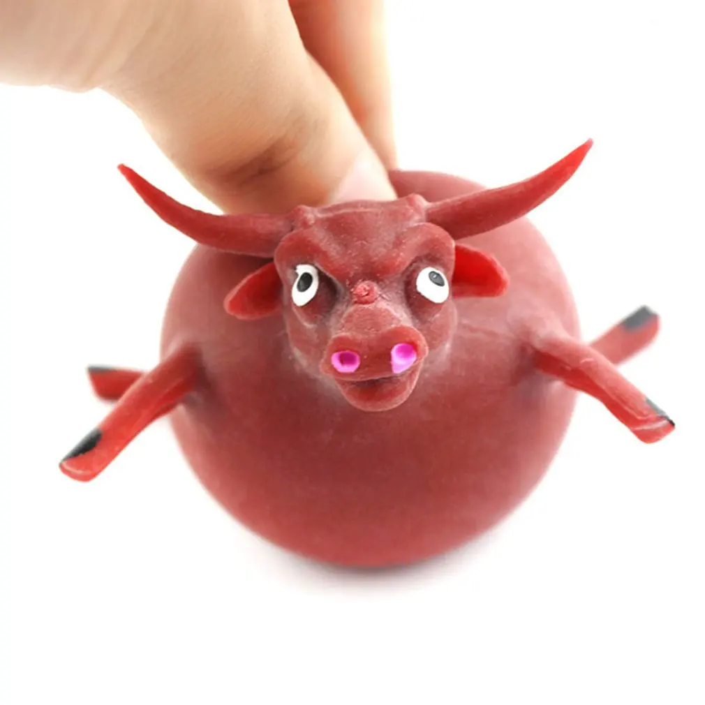 Children's Creative Soft Plastic Toy Tpr Blowing Animal Balloon Tpr Small Animal Patting Ball Soft Plastic Filling Toy