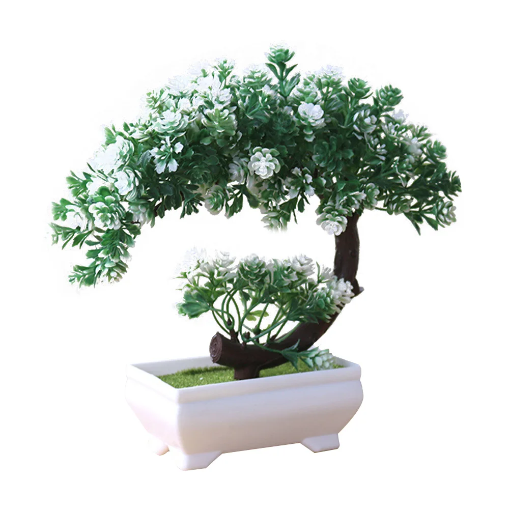 whitegreen Crescent Moon Lotus пластиковое искусственное растение Моделирование цветок современный красивый DIY подарок украшение для свадьбы - Цвет: whitegreen
