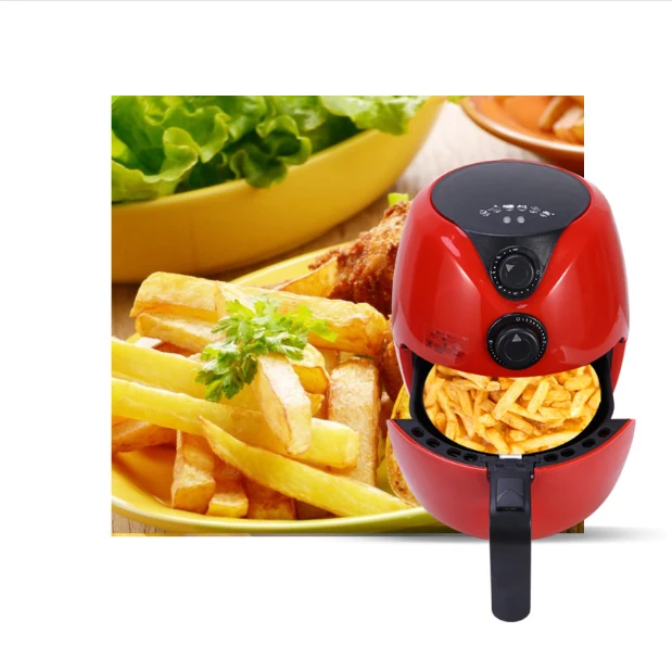 3L Air Fryer Automatic chicken fish baker household chips nuggets mozzarella stick maker Oven NO smoke Oil