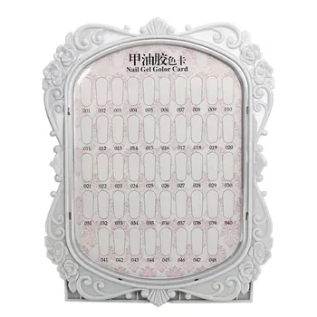 

Nail Armor Nail Polish Rubber Color Card Swatch Display Template Manicure Tool