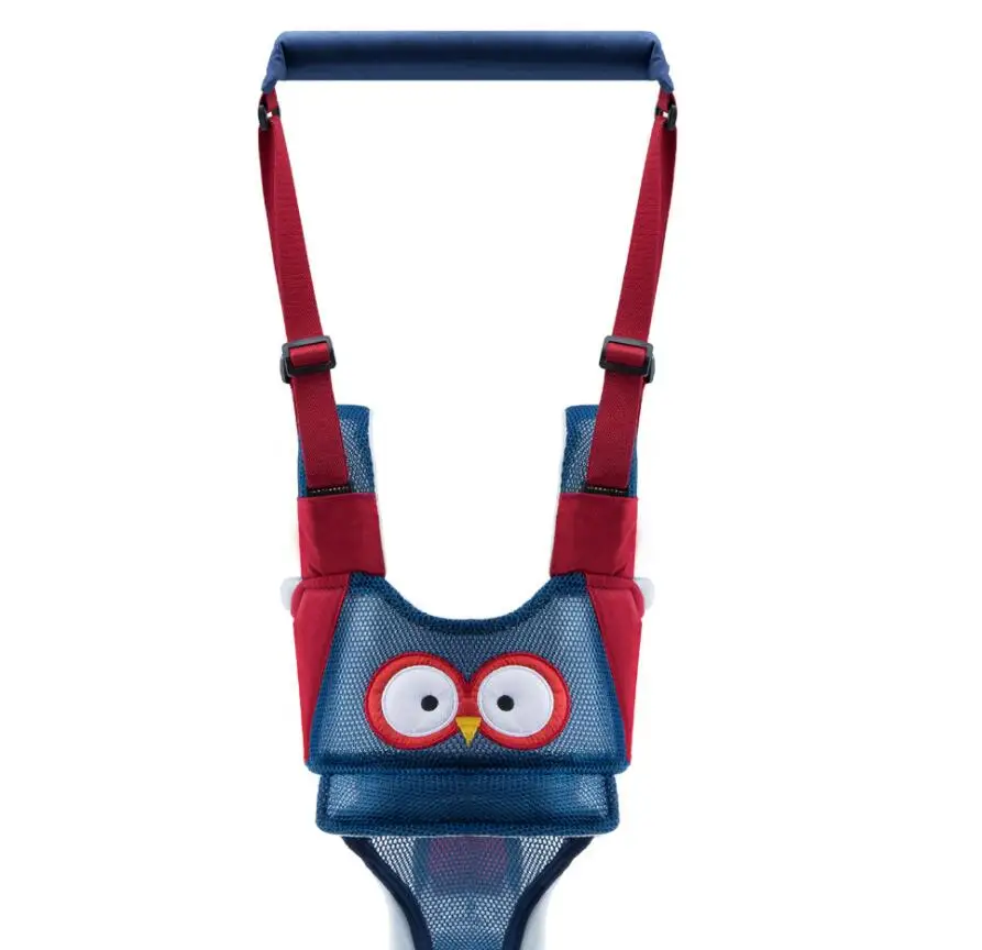 breathable blue owl Детские ходунки для ходьбы Ребенка Рюкзак Тяговый ремень ребенок помощник обучения безопасности поводки ходунки на жгуте - Цвет: breathable blue owl