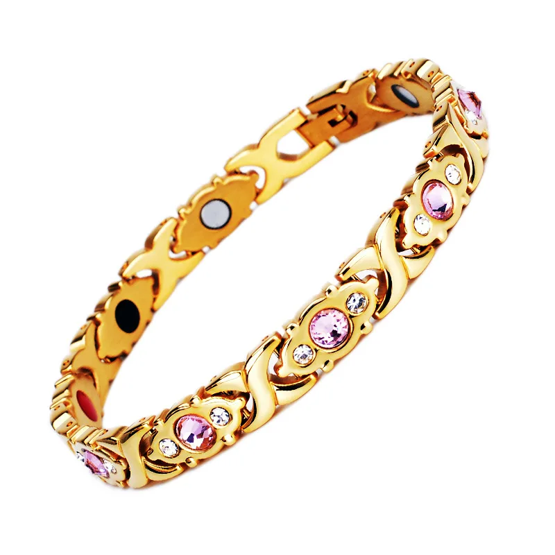 

New Fine Titanium Steel Jewelry Fashion Women's Bracelet Diamond Bracelet