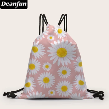 

Deanfun Pink Drawstring Backpack For Women And Girls Polyester Large Capacity Gym Bag Portable Beach Drawstring Bag 60405