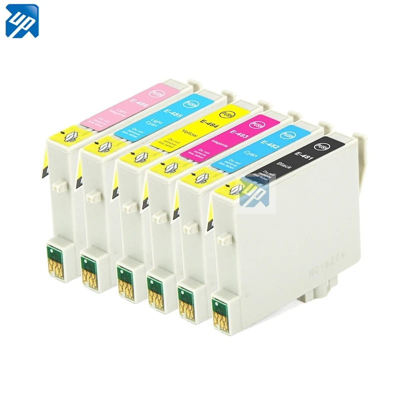 6pcs compatible ink cartridge T0481/T0482/T0483/T0484/T0485/T0486 for Epson R200 R220 R300 R300M R320 R340 RX500 RX600 RX640