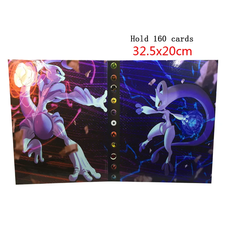 Takara Pokemon Card Album for 160 324 Cards Pikachu Table Board Game Toys PTCG Accessories Cards Collection Book for Children