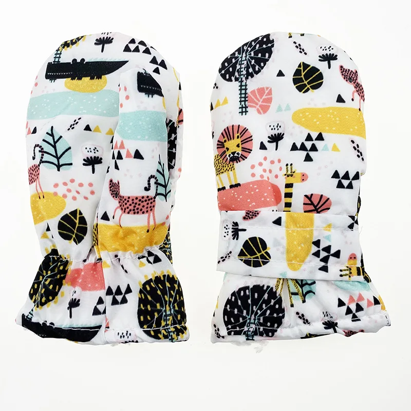 

Перчатки детские зимние варежки без пальцев для мальчиков и девочек теплые лыжные аксессуары Водонепроницаемая флисовая подкладка