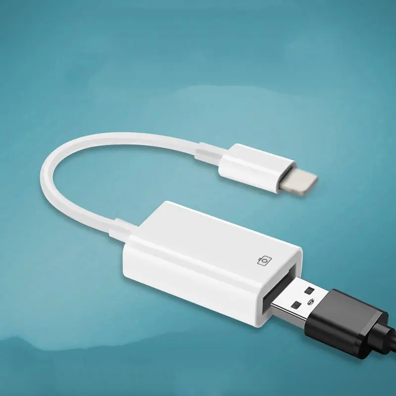 Адаптер OTG USB для камеры lightning кабель наушники конвертер Электрический пианино MIDI