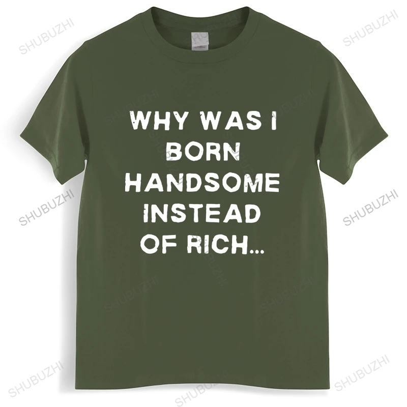 Красивая футболка с надписью Why Was Born а не Rich смешная самодельная визуальным