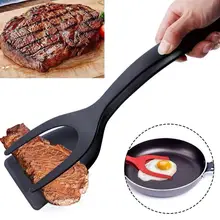 2 In 1 Grip Flip Tongs Egg Tongs French Toast Pancake Egg Clamp Omelet Accessories