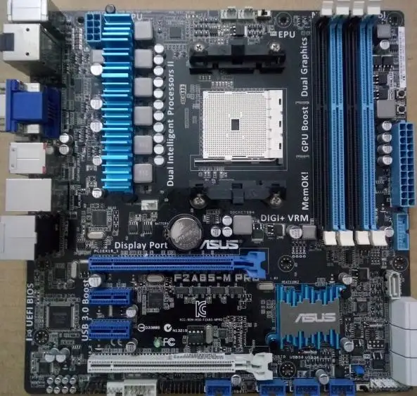 Оригинальная материнская плата ASUS F2A85-M PRO DDR3 Socket FM2 USB2.0 USB3.0 64GB DVI HDMI VGA A85X настольная материнская плата