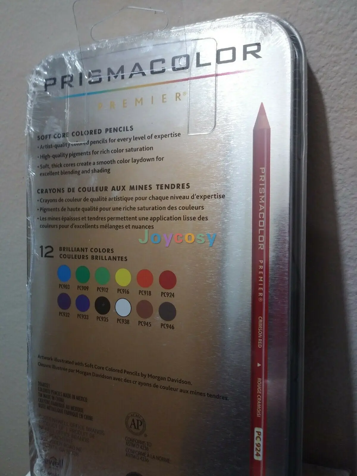 Prismacolor Premier Soft Core Colored Pencil, Crimson Red 924