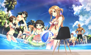 

[Self-Adhesive] 3D Sword Art Online 564 Japan Anime Wall Paper mural Wall Print Decal Wall Murals Belly