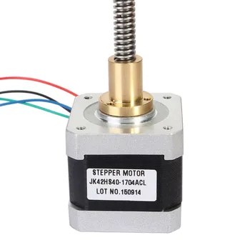 

JK42HS40-1704ACL 42mm Two Phase Hybrid Linear Stepper Motor 295mm Length Of Axis For CNC Router