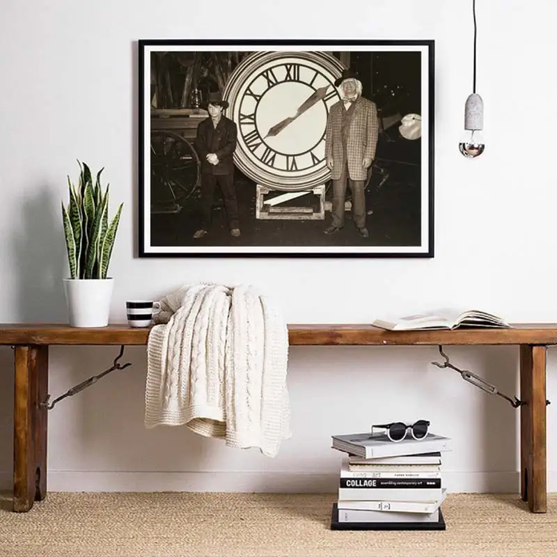 

Vintage Style Wall Art Canvas Painting Home Decor Back to the Future Poster Classic Movie Print Alternative Film Retro Photo