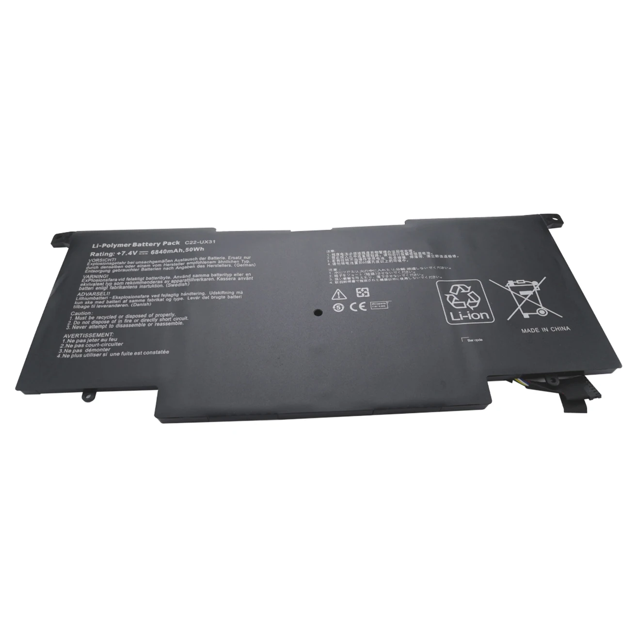 Bateria para Notebook 50wh 7.4v para Asus Zenbook Ux31e - Imagem 6