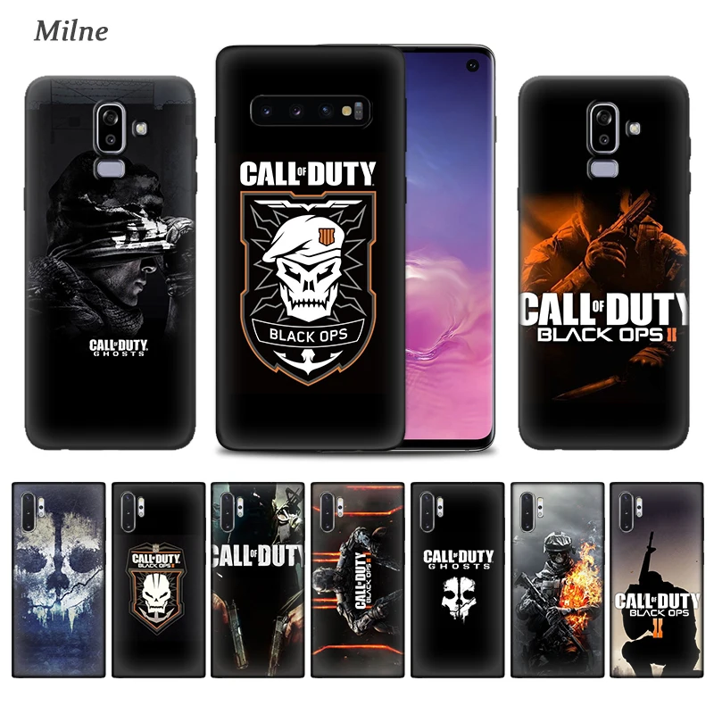 Чехол для телефона Call of Duty Cool мягкий черный чехол Samsung Galaxy S20 S10 5G S10e S9 S8 S7 Note 9 10 Plus J6