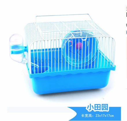 Small hamster cage supplies nest double luxury hamster villa small castle small garden - Цвет: Фиолетовый