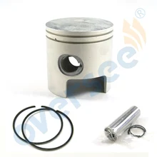 6F6-11631 поршень STD для лодочного мотора Yamaha части двухтактный 40HP 40G 40J 78 мм с зажимом и булавкой 6F6-11631-00 6F6-11636-20
