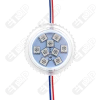 NEW Design Addressable 35mm Led Pixel Light;9Leds 5050;DC12V;2.16W;IP65;UCS2903 IC;Clear Flat Cover 2