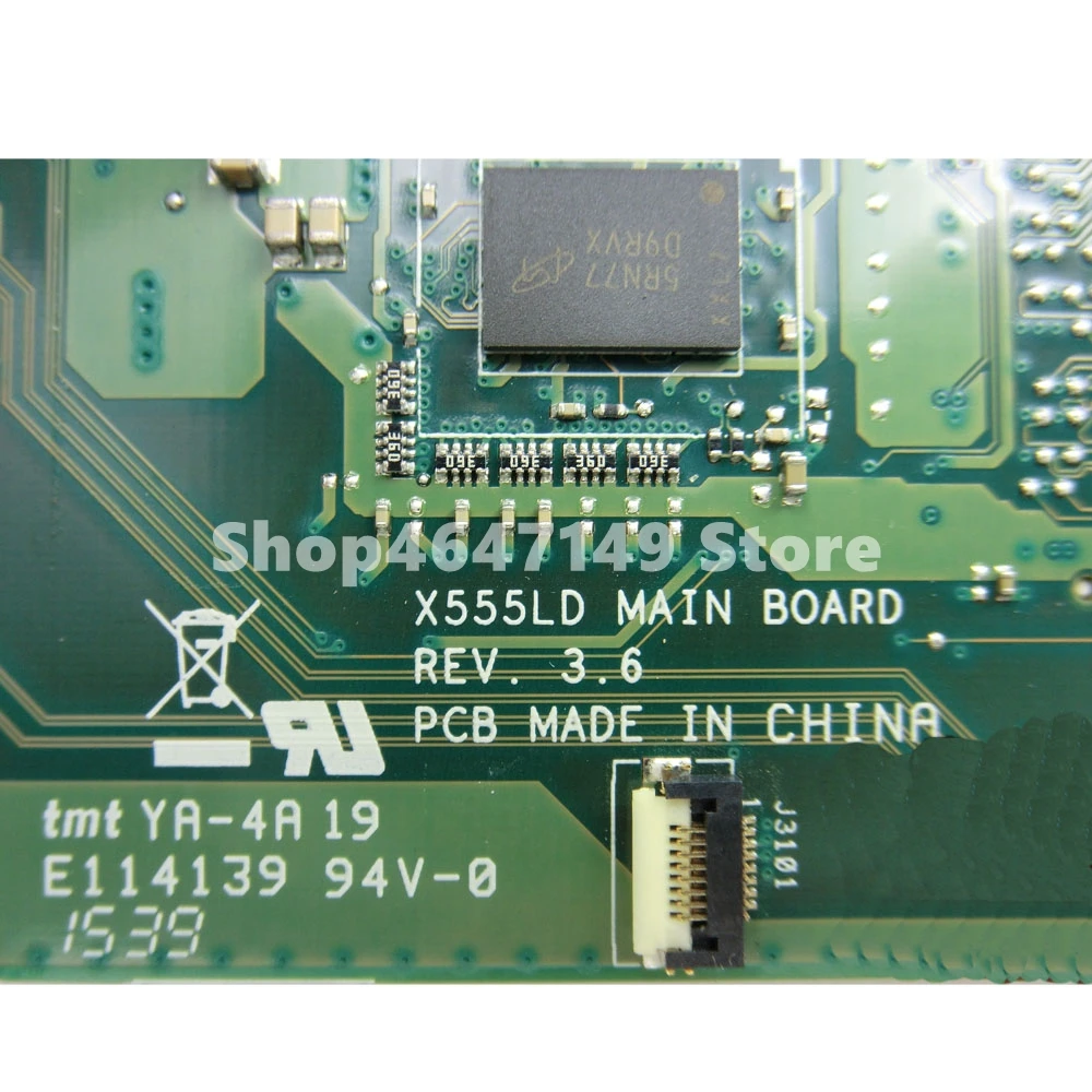 X555LA LVDS i5-5200 Процессор 4 Гб Оперативная память материнская плата REV3.6 для ASUS X555LA X555LD X555L F555L K555L W519L Материнская плата ноутбука Тесты ОК