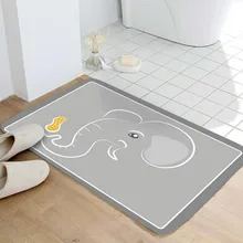1 шт. ванная комната пол подстилка-кровать боковой двери коврик Пол Дверной Коврик толстый нескользящий абсорбирующий мультфильм Мода гостиная кухня коврик