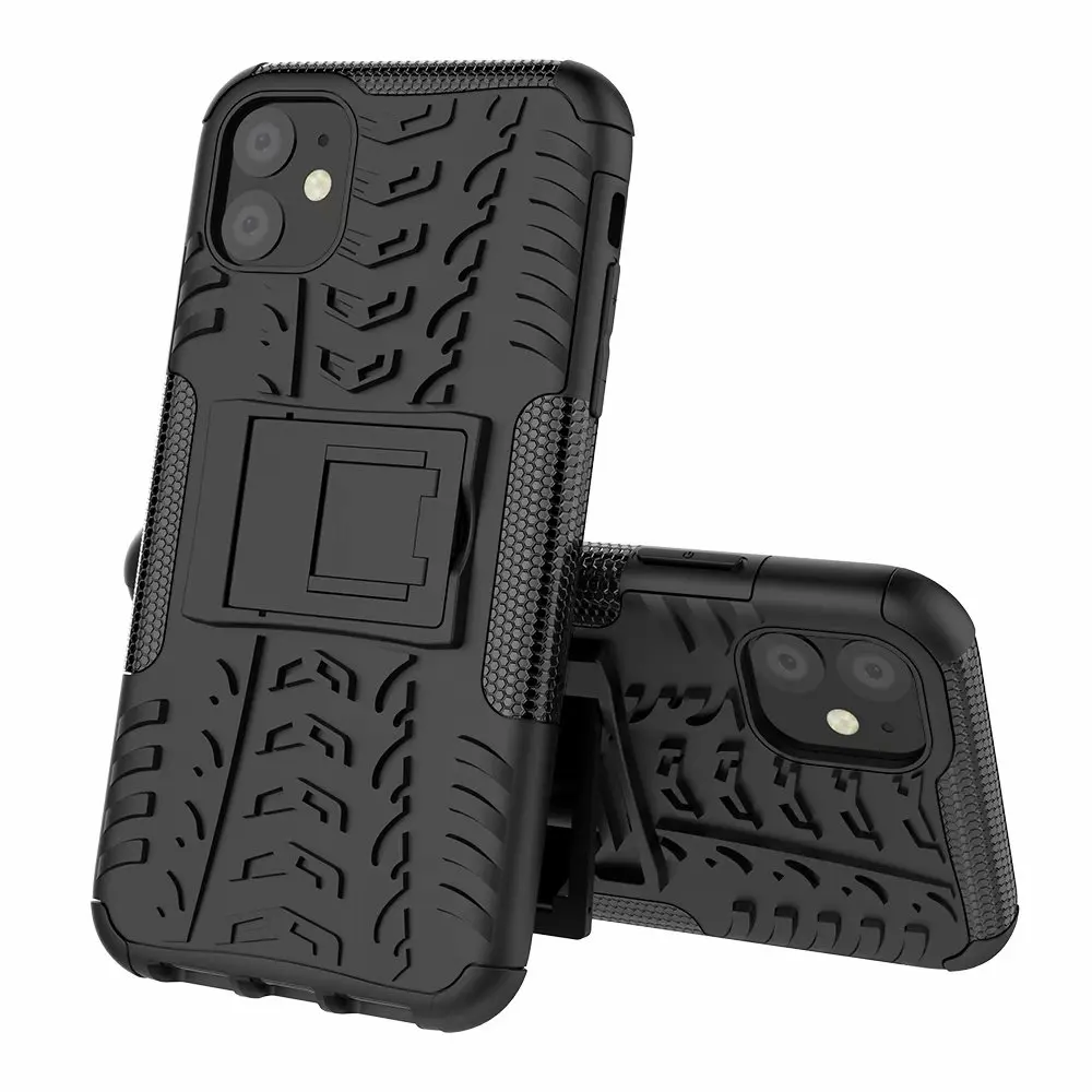 Tigenkey для iPhone 11 6,1 чехол для iPhone 11 6,1 противоударный чехол ForiPhone 11 6,1 противоударный чехол - Цвет: black