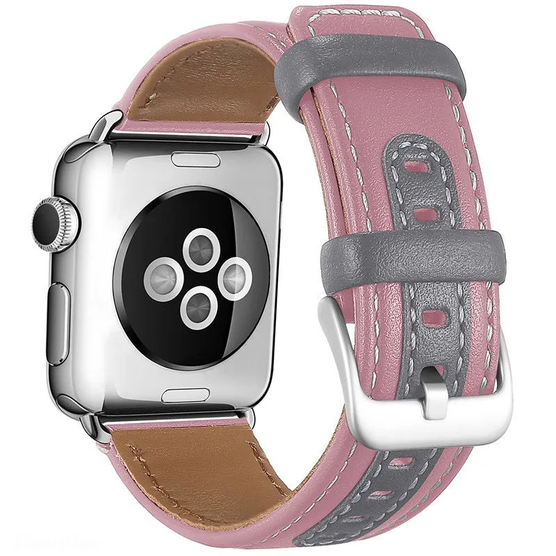 Кожаный ремешок для часов Apple Watch, итальянский ремешок из натуральной телячьей кожи, 38 мм, 40 мм, 42 мм, 44 мм, iWatch Series 5, 4, 3, 2, 1, ремешок из мягкой кожи