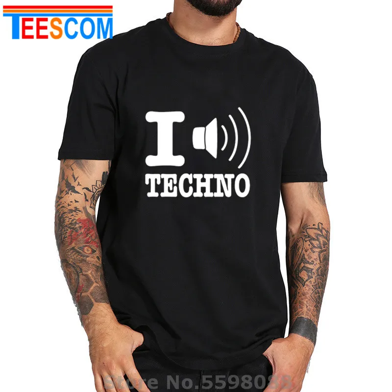 Футболка технологическая Мужская трендовая одежда в стиле 90-х для DJ