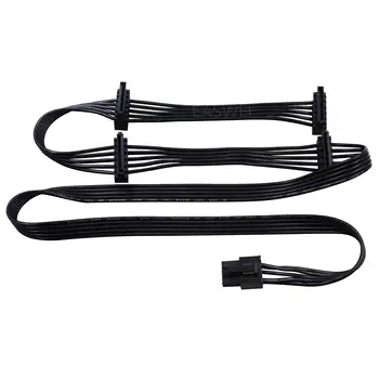 

50pcs GPU 6Pin to 4 SATA Power Supply Cable for CORSAIR RM1000x RM650x RM550x Modular