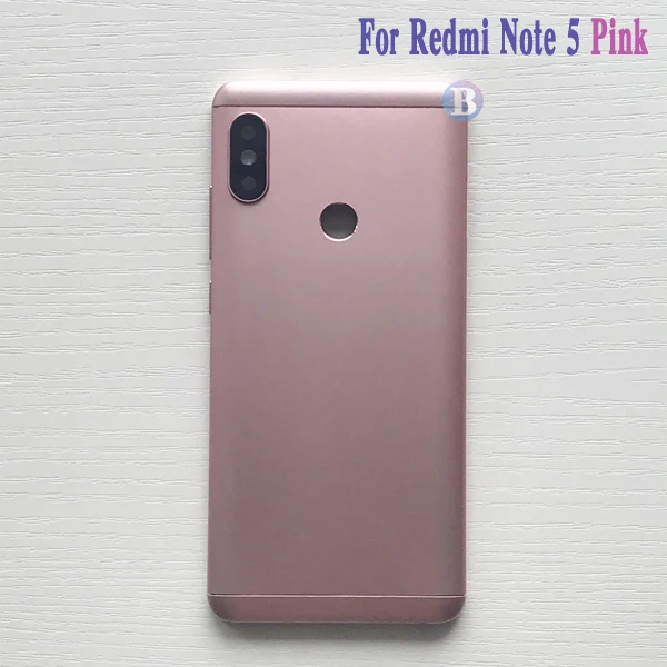 Высокое качество задняя крышка для Xiaomi Redmi Note 5/Note 5 Pro корпус крышка батареи дверь задняя крышка Шасси рамка - Цвет: Pink