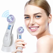 Мезотерапия для лица Электропорация RF частота светодиодный фотон подтягивающий уход за кожей массажер для лица