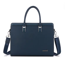 Крутой кожаный мужской деловой портфель-кенгуру, Ретро сумка для ноутбука, несколько отделений, сумка через плечо, сумка через плечо