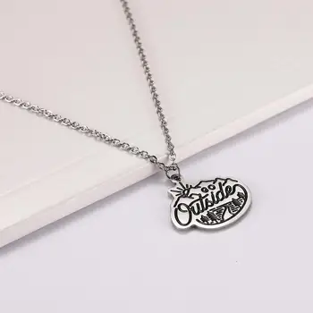 

EUEAVAN 10pcs Stainless Steel Necklace Go Outside Sun Mountain Tree Travel Necklaces Women Chain Gift for Friend Wholesale