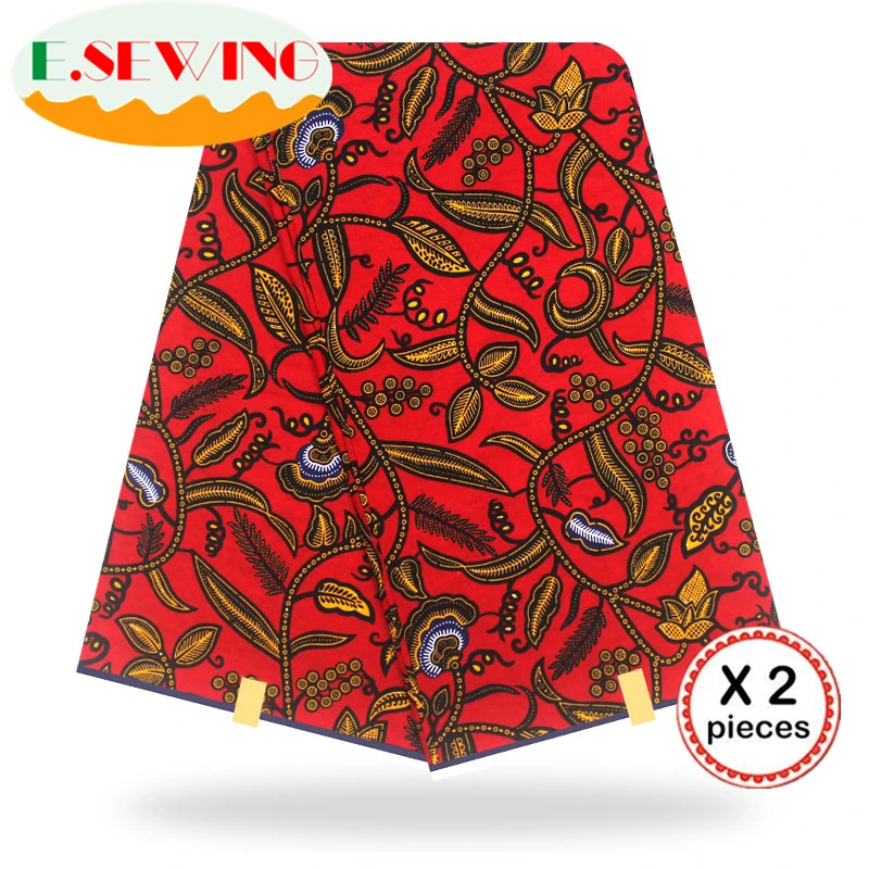 Африканская восковая ткань с принтом Анкара для шитья Анкара африканская ткань 12 ярдов нигерийская хлопковая ткань Гана для платья 90127