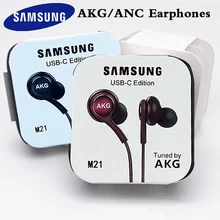 Original Samsung Type C ANC Earphones In-ear Wired Mic Volume Control USB-C Headset for Galaxy M21 Note10 S20 S21 Ultra A52 A72